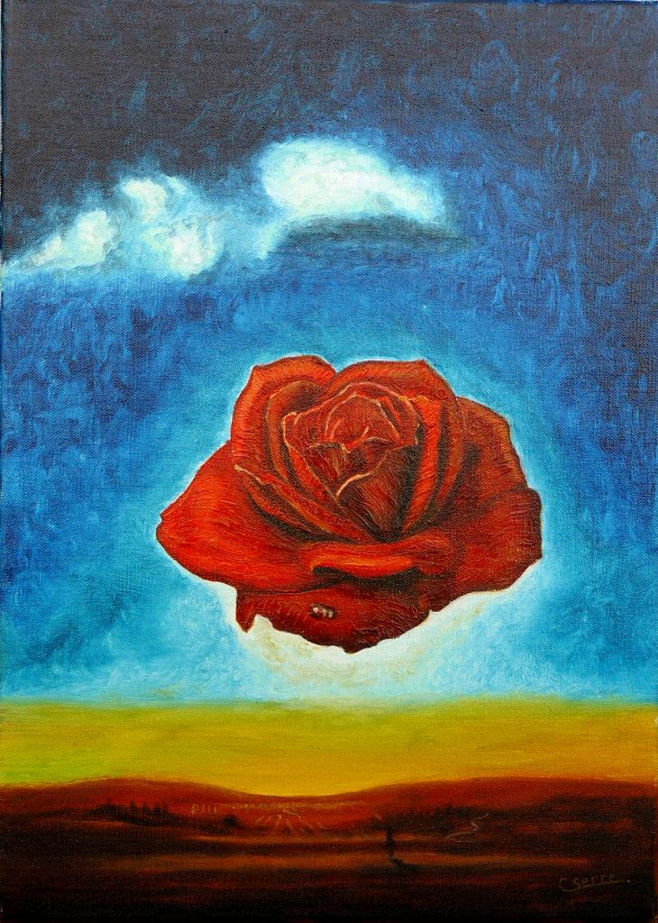 Rose méditative (d'ap. Dali)